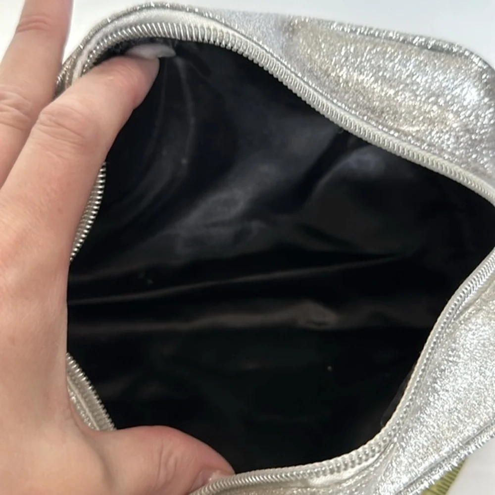 Morphe × Jaclyn Hill The Complexion Master Collection makeup bag in silver NWOT